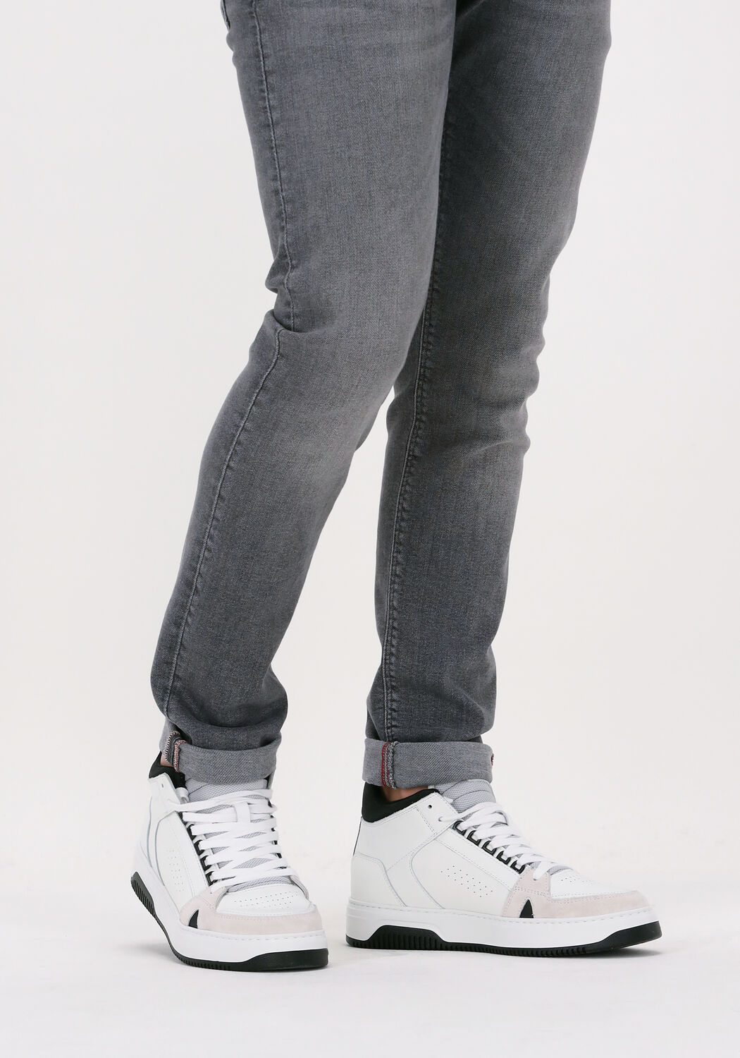 Witte NUBIKK Hoge sneakers BASKET MID - large