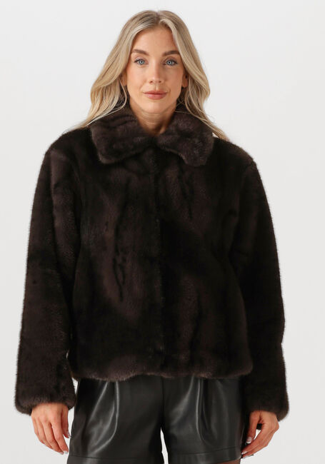 Zwarte SILVIAN HEACH Faux fur jas FUR COAT LIZOAIN - large