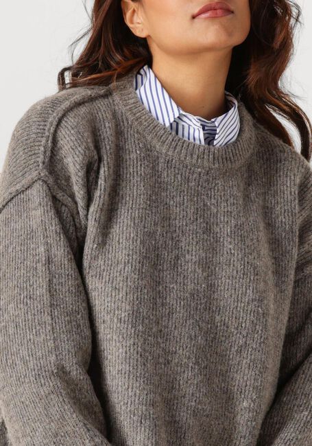 Grijze MY ESSENTIAL WARDROBE Sweater PALOMAMW KNIT PULLOVER - large