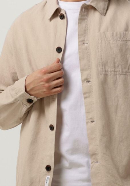 Zand SELECTED HOMME Overshirt SLHLOOSEBLAS-LINEN OVERSHIRT - large