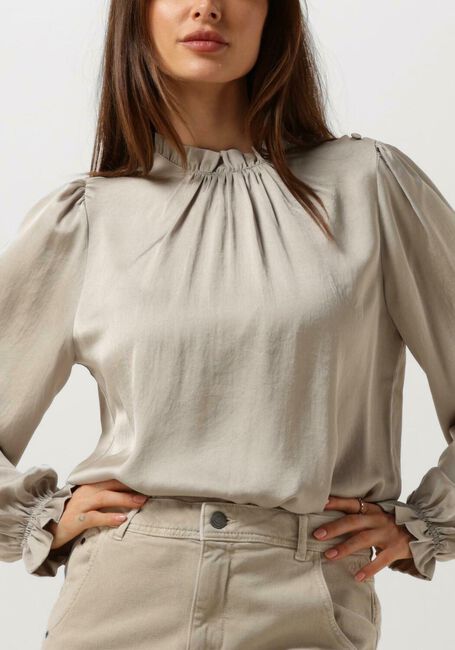 Groene SUMMUM Blouses TOP PUFFY SLEEVES SILKY TOUCH - large