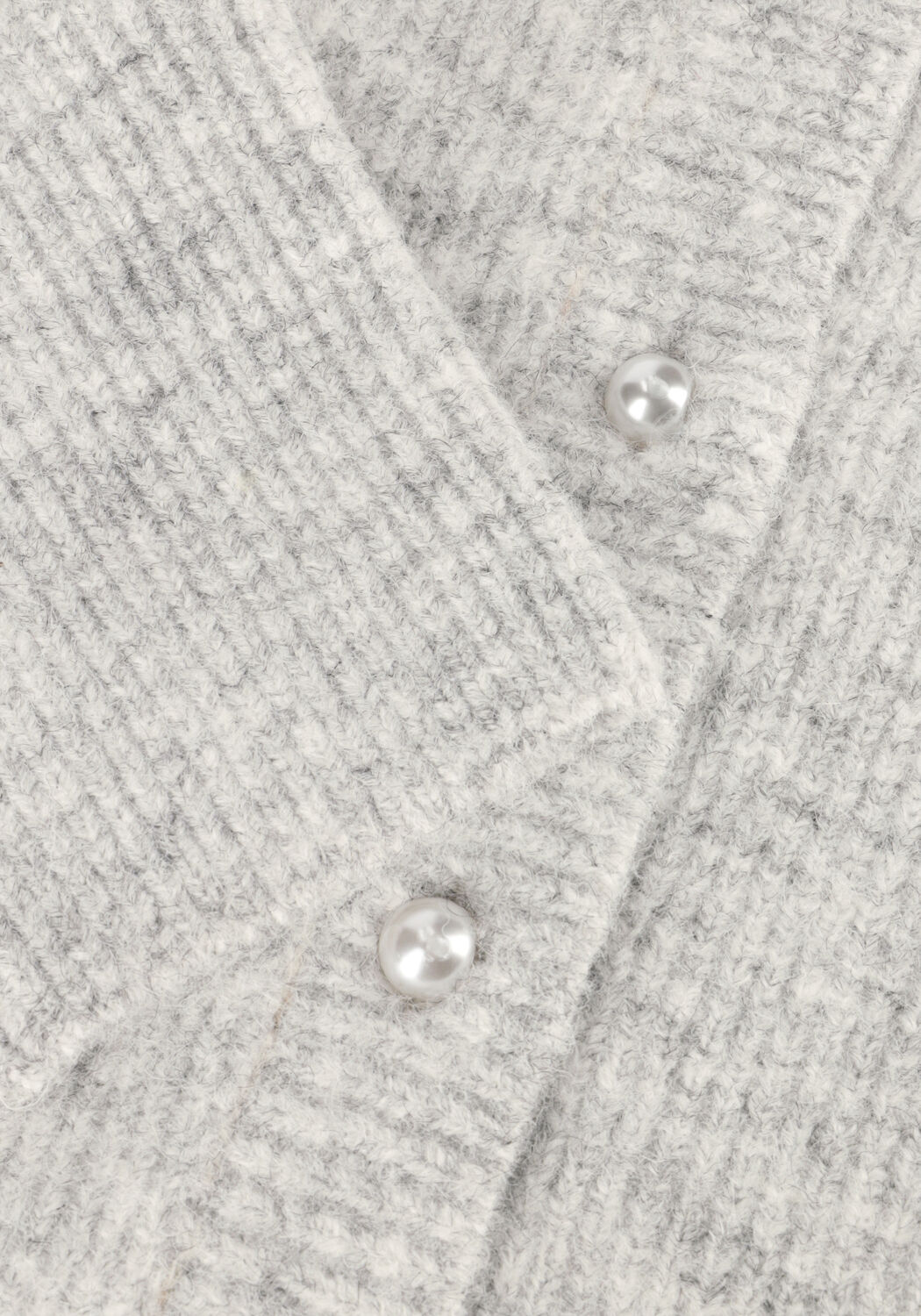 Lichtgrijze NEO NOIR Vest NUNA KNIT CARDIGAN - large
