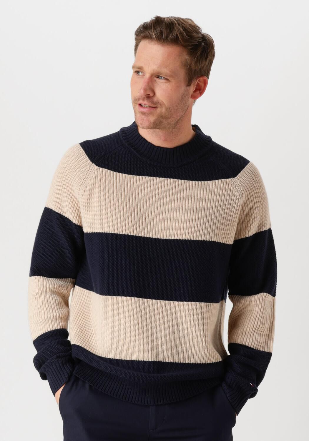 TOMMY HILFIGER Heren Truien & Vesten Dc Prep Rugby Cneck Beige