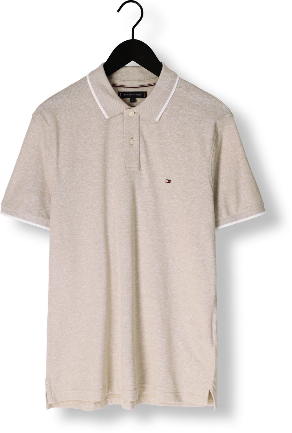 TOMMY HILFIGER Heren Polo's & T-shirts Linen Pique Reg Polo Beige