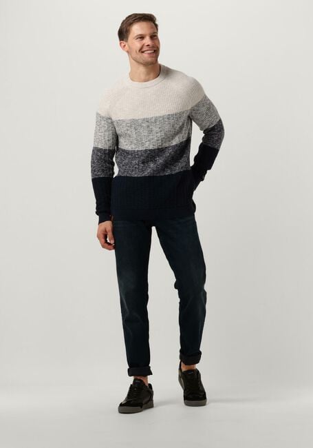 Donkerblauwe CAST IRON Trui CREWNECK CASUAL STRIPE CREWNECK Donkerblauwe CAST IRON Trui CREWNECK CASUAL STRIPE CREWNECK - large