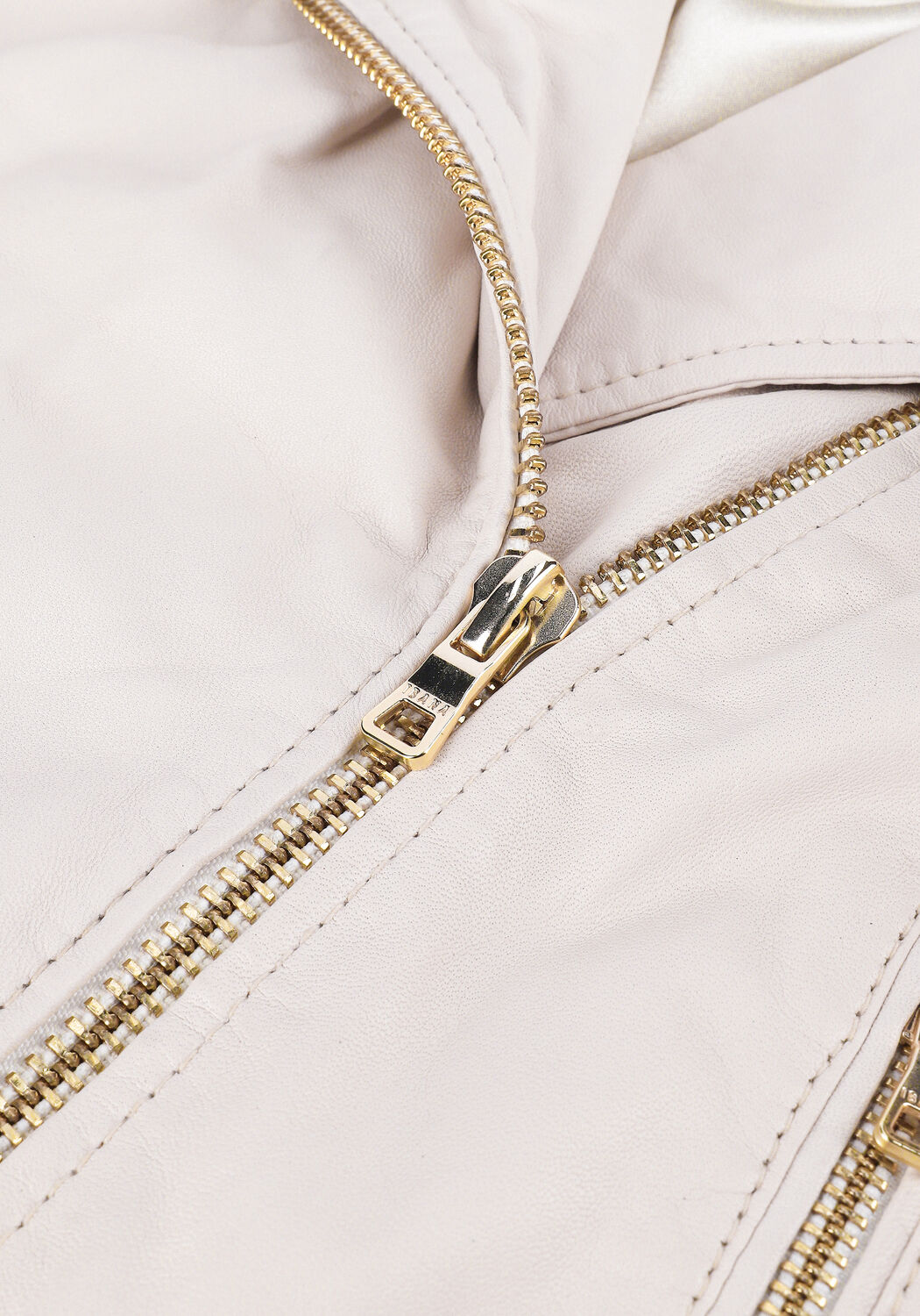 Witte IBANA Leren jas BALMER - large