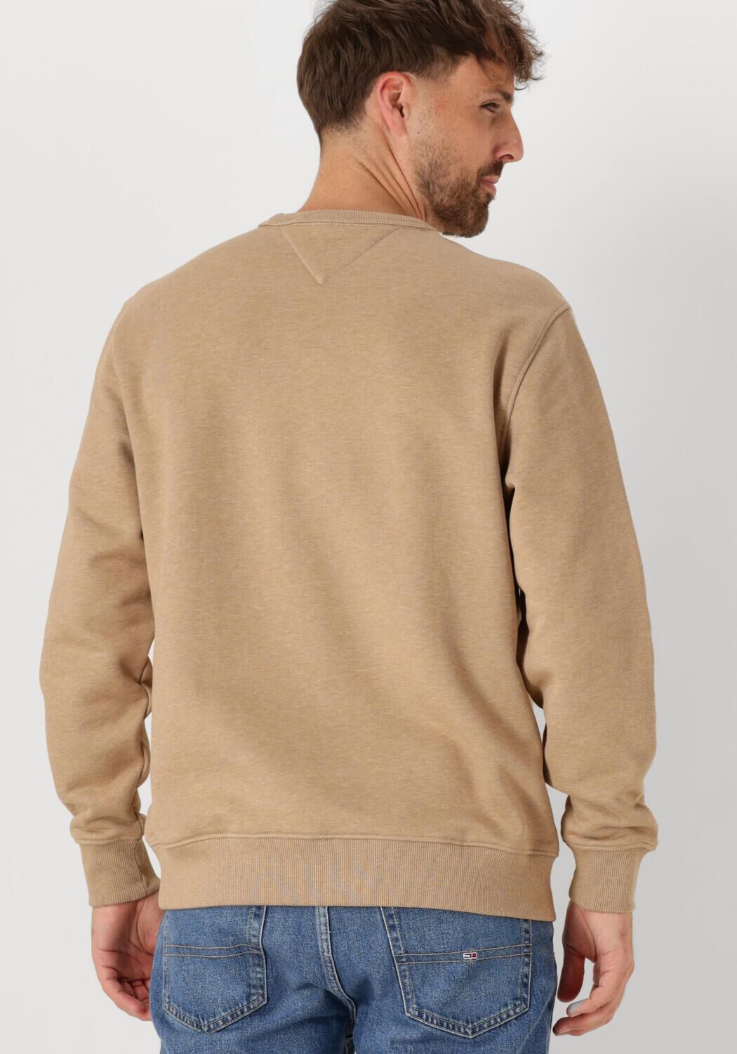 TOMMY JEANS Heren Truien & Vesten Tjm Reg Bagde Crew Ext Bruin