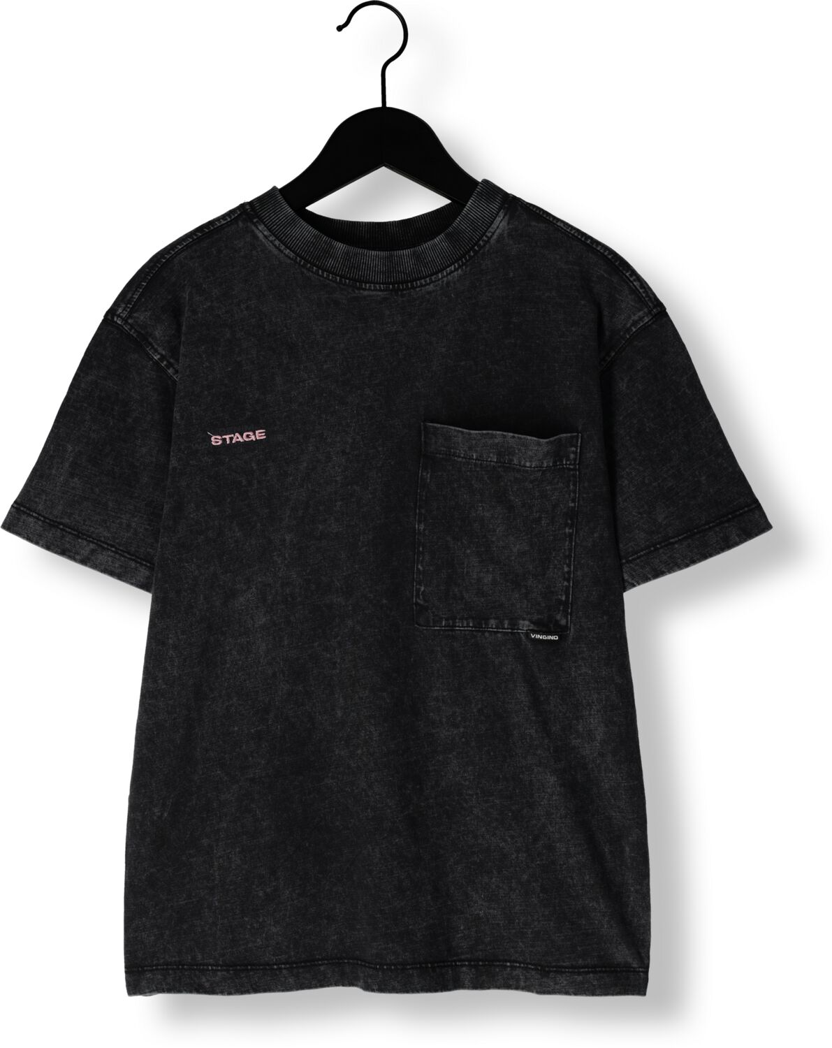 VINGINO Jongens Polo's & T-shirts Harmony Zwart