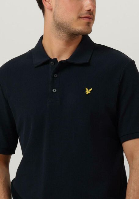 Donkerblauwe LYLE & SCOTT Polo MILANO TRIM POLO SHIRT - large