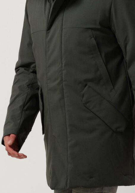Groene KRAKATAU Gewatteerde jas QM378 - large