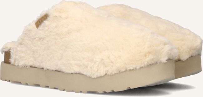 Witte UGG Pantoffels W FUZZ SUGAR  SLIDE Witte UGG Pantoffels W FUZZ SUGAR  SLIDE - large