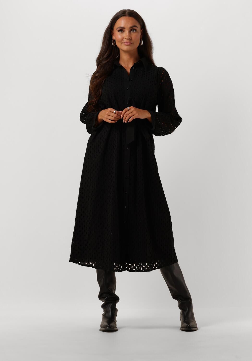 Y.A.S. Dames Jurken Yasjosanne 7 8 Midi Dress Zwart