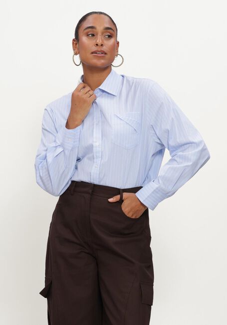 Lichtblauwe COPENHAGEN MUSE Blouses CMSHIRTY-SHIRT - large