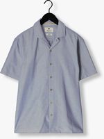 Blauwe ANERKJENDT Casual overhemd AKLEON S/S COT/LINEN SHIRT