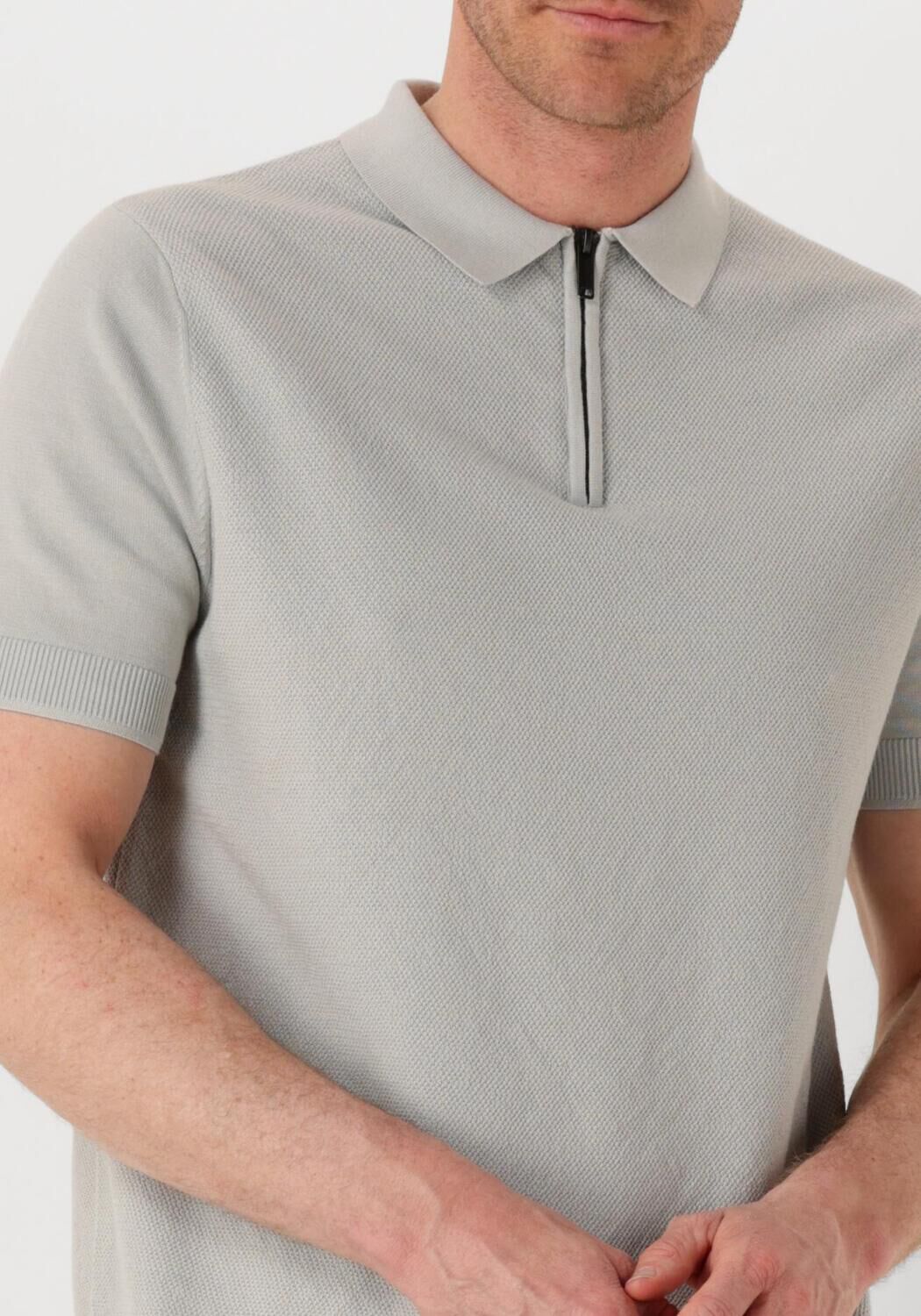 SAINT STEVE Heren Polo's & T-shirts Sonny Lichtgrijs
