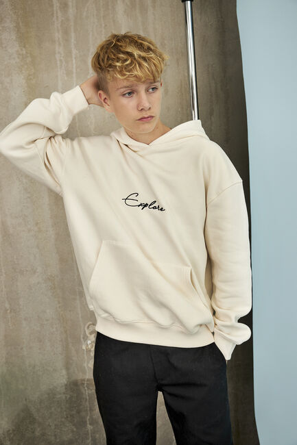Ecru HOUND   HOODIE - large