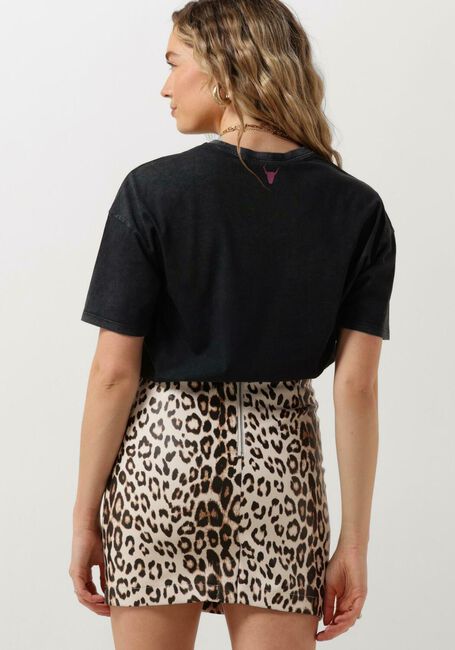 Zwarte ALIX THE LABEL T-shirt LADIES KNITTED THE LABEL T-SHIRT - large