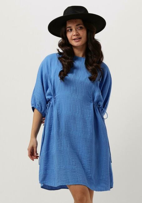 Blauwe MSCH COPENHAGEN Mini jurk MSCHAMALIA 3/4 DRESS - large
