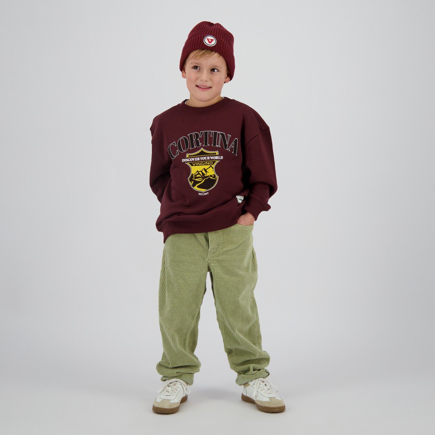 Bordeaux VINGINO Trui NURI - large