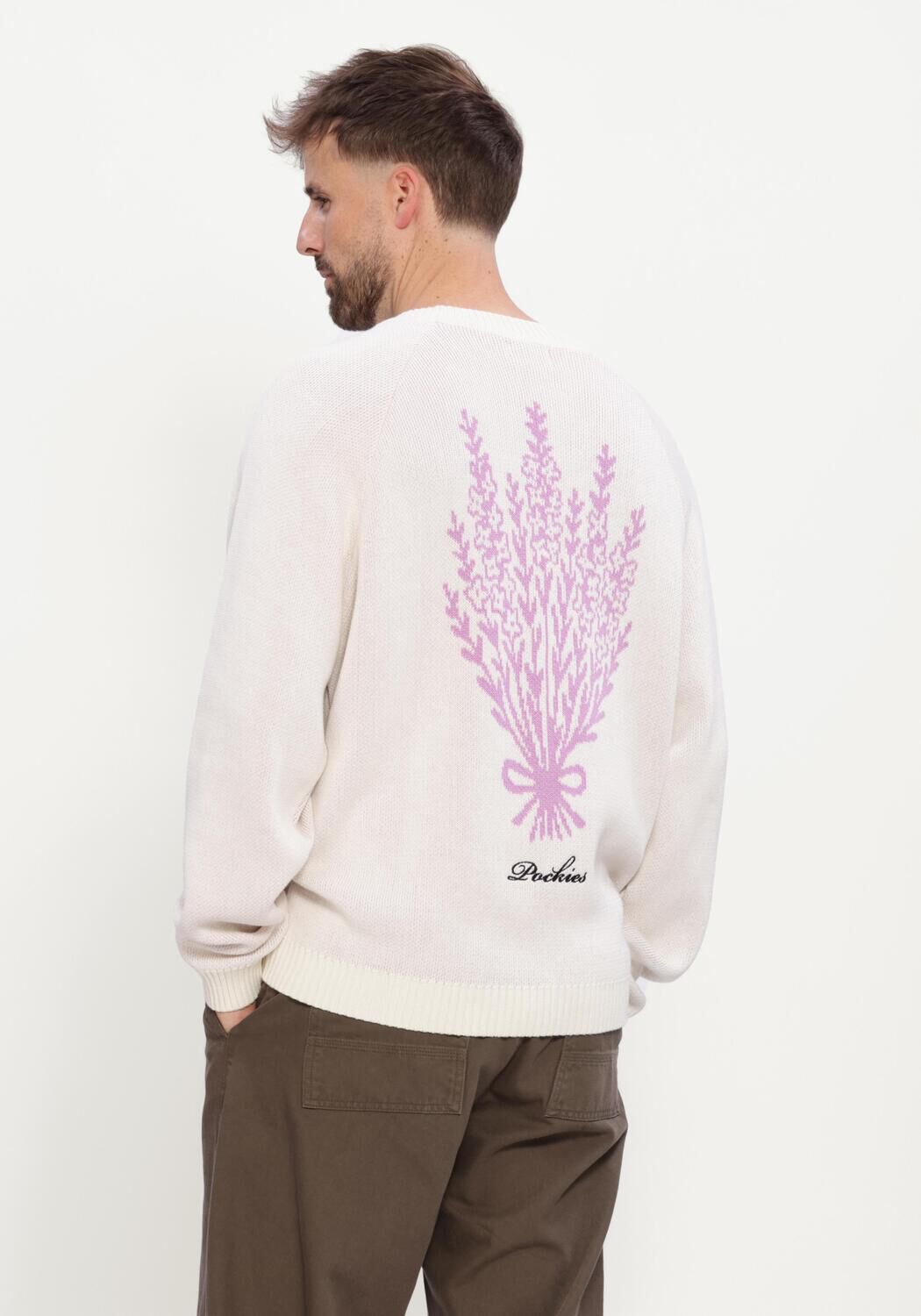 Creme POCKIES Trui LAVENDER KNIT - large