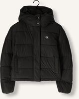 Zwarte CALVIN KLEIN Gewatteerde jas MATTE MONOLOGO MW SHORT PUFFER Zwarte CALVIN KLEIN Gewatteerde jas MATTE MONOLOGO MW SHORT PUFFER - medium