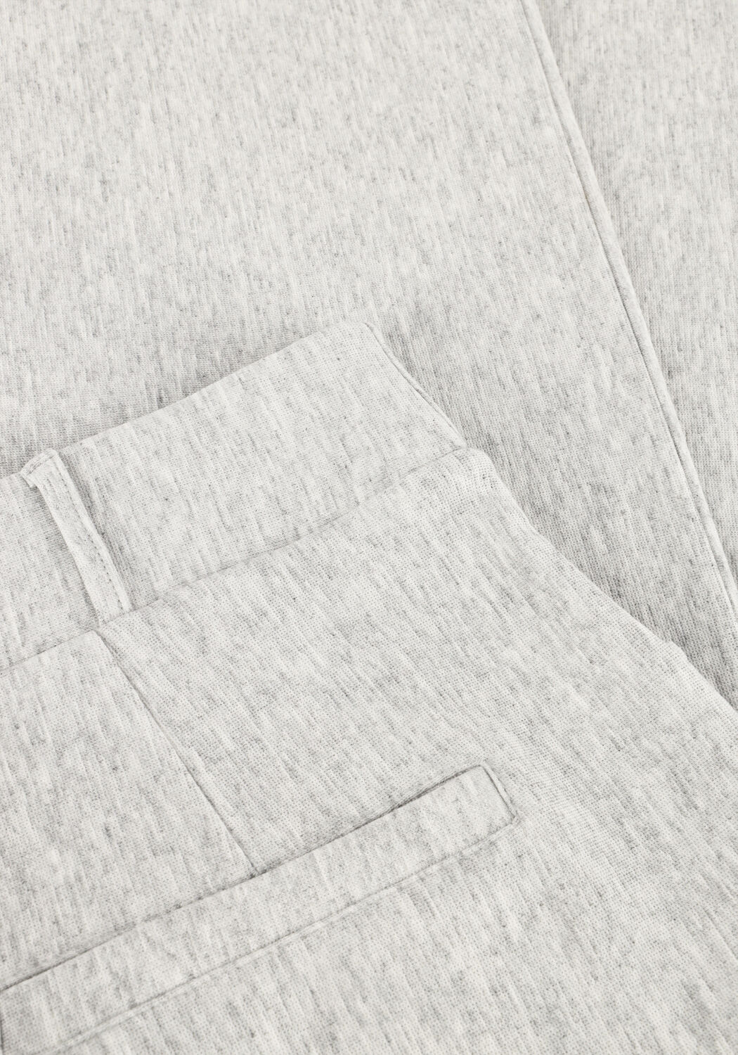 Lichtgrijze JANSEN AMSTERDAM Midirok GEORGIE ROK HVM 683 OVERKNEE SLIT AT CF - large