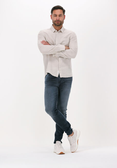 Beige CALVIN KLEIN Casual overhemd COTTON LINEN CHEST POCKET SHIRT - large
