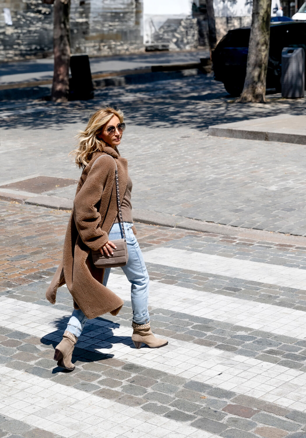 Taupe SHABBIES BY WENDY Enkelboots WENDY BINAS - large