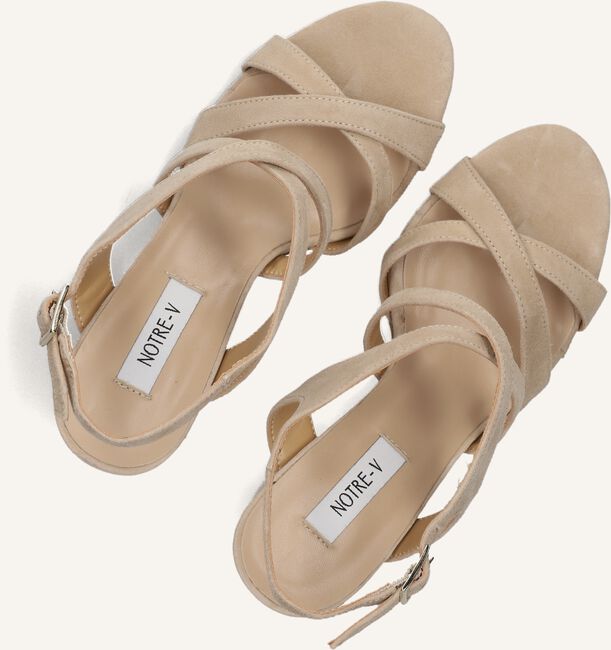 Beige NOTRE-V Sandalen met hak 22552 Beige NOTRE-V Sandalen met hak 22552 - large