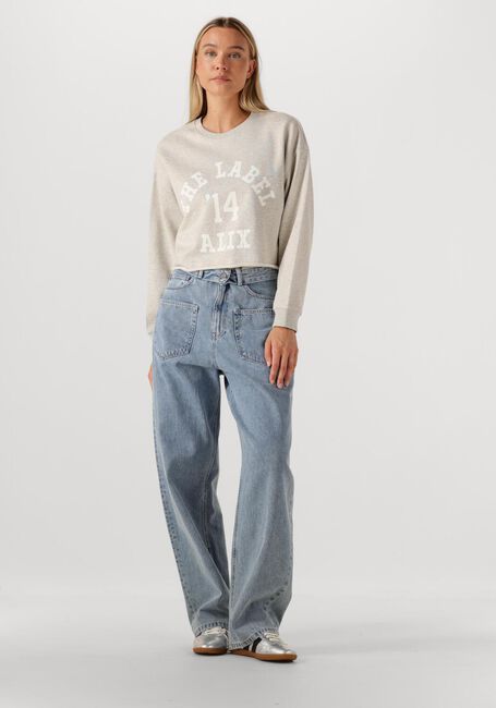 Blauwe HAUTE L'AMITIÉ Wide jeans FLIP WAIST POCKET TALL JEANS - large