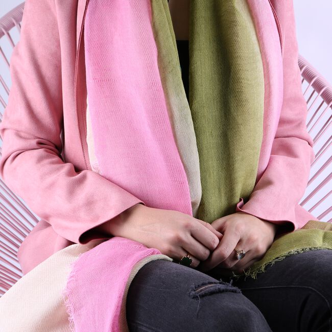 Roze ROMANO SHAWLS AMSTERDAM Sjaal SHAWL DEGRADE Roze ROMANO SHAWLS AMSTERDAM Sjaal SHAWL DEGRADE - large