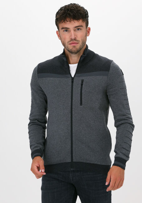 Grijze VANGUARD Vest ZIP JACKET COTTON BONDED MELAN - large