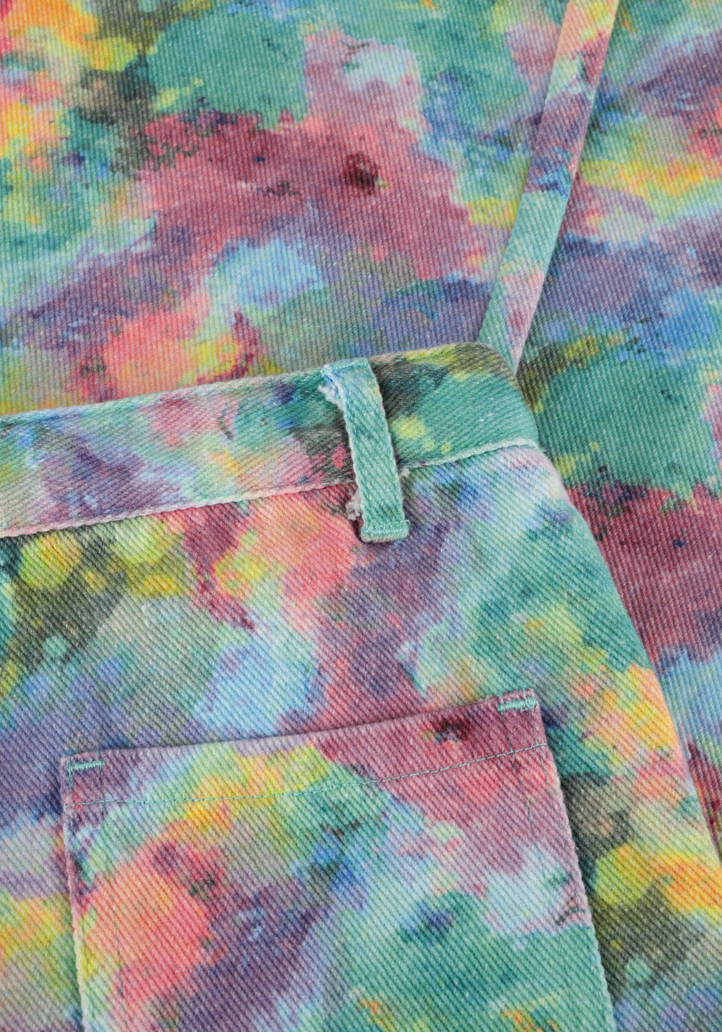 Multi CALL ME FRANKIE Straight leg jeans SPLASH DENIM PANTS - large