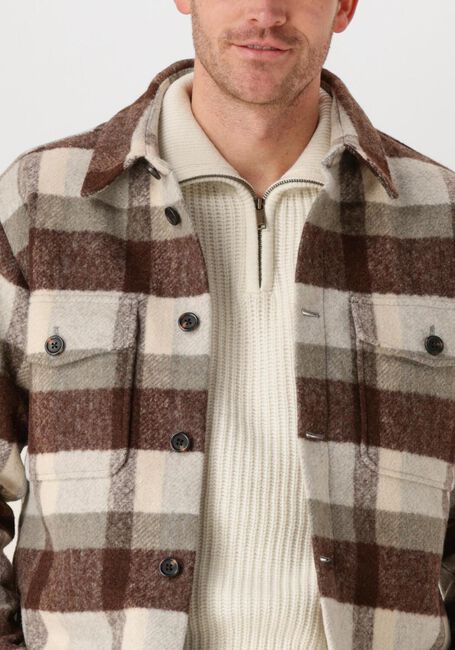Bruine SELECTED HOMME Overshirt SLHARCHIVE OVERSHIRT B NOOS - large
