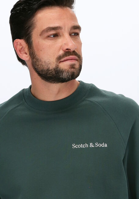 Groene SCOTCH & SODA Sweater FELPA CREWNECK SWEAT IN ORGANI - large