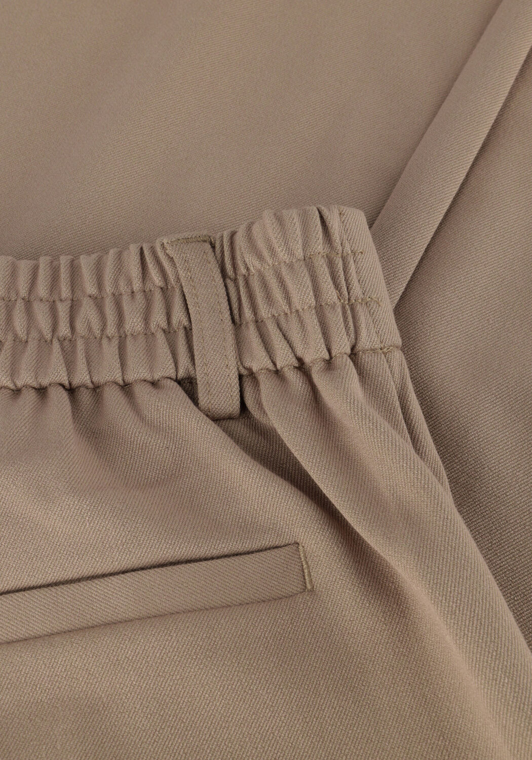 Taupe OBJECT Wijde broek OBJLISA WIDE PANT - large