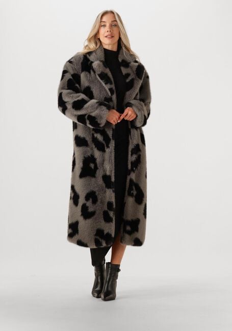 Grijze SILVIAN HEACH Faux fur jas LONG FURR COAT LEMOS - large