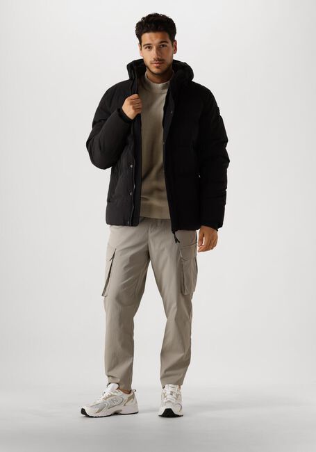 Zwarte PURE PATH Gewatteerde jas REGULAR FIT JACKETS PADDED404 - large