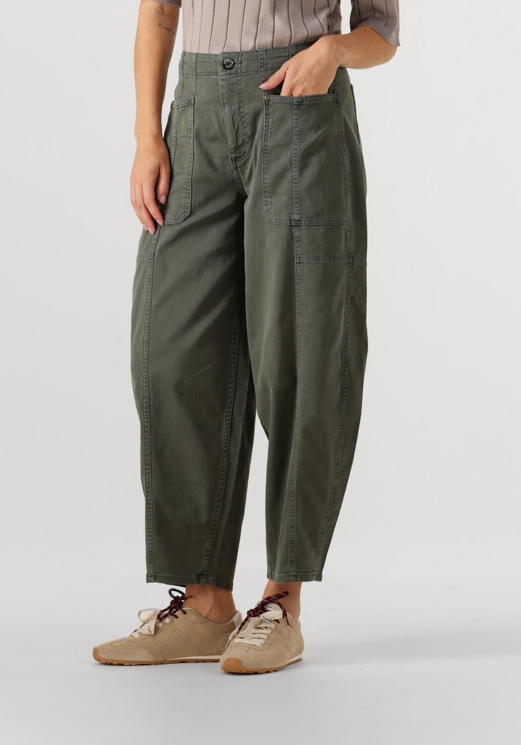 MOS MOSH Dames Jeans Mmrosy Melo Pant Groen