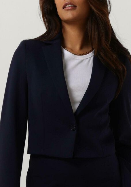 Donkerblauwe VANILIA Blazer SHORT BOXY BLAZER - large