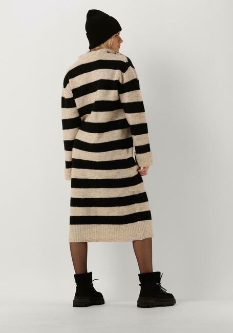 Beige OBJECT Midi jurk MINNA L/S KNIT DRESS - large