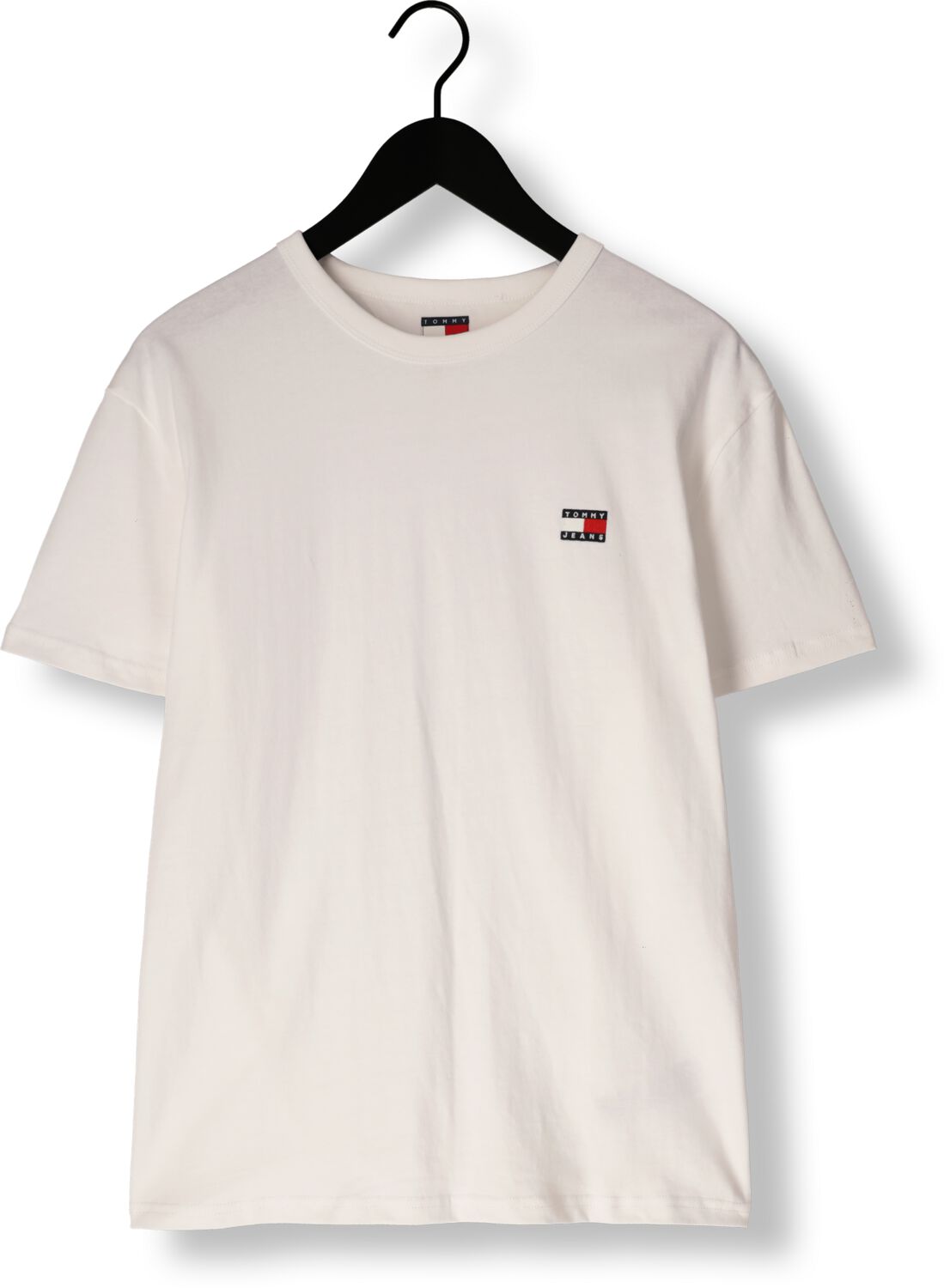 TOMMY JEANS Heren Polo's & T-shirts Tjm Reg Badge Tee Ext Wit