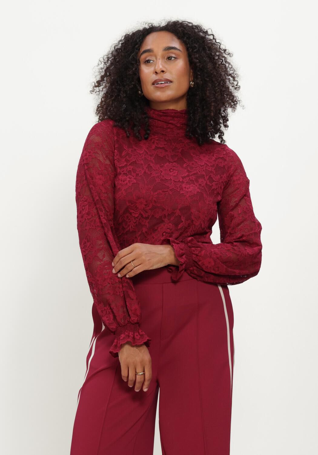 Bordeaux POM AMSTERDAM Blouses RUBY LACE BURGUNDY RED - large