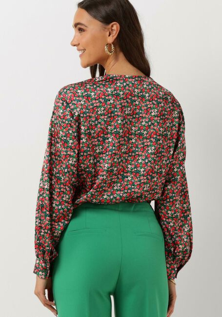 Groene ANOTHER LABEL Blouses FILOU FLOWER TOP L/S - large