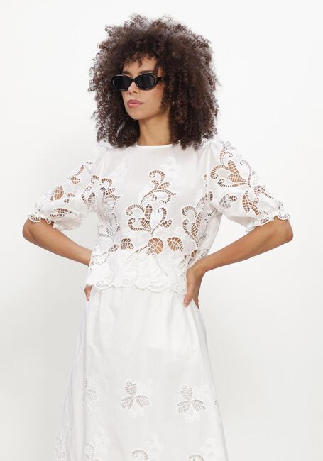 Witte NEO NOIR Blouses FIA EMBROIDERY BLOUSE - large