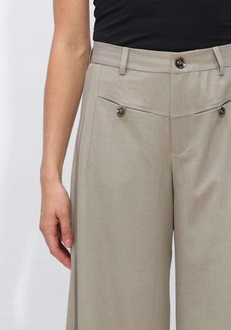 Taupe NEO NOIR Wijde broek MASSIE STRUCTURE PANTS - large