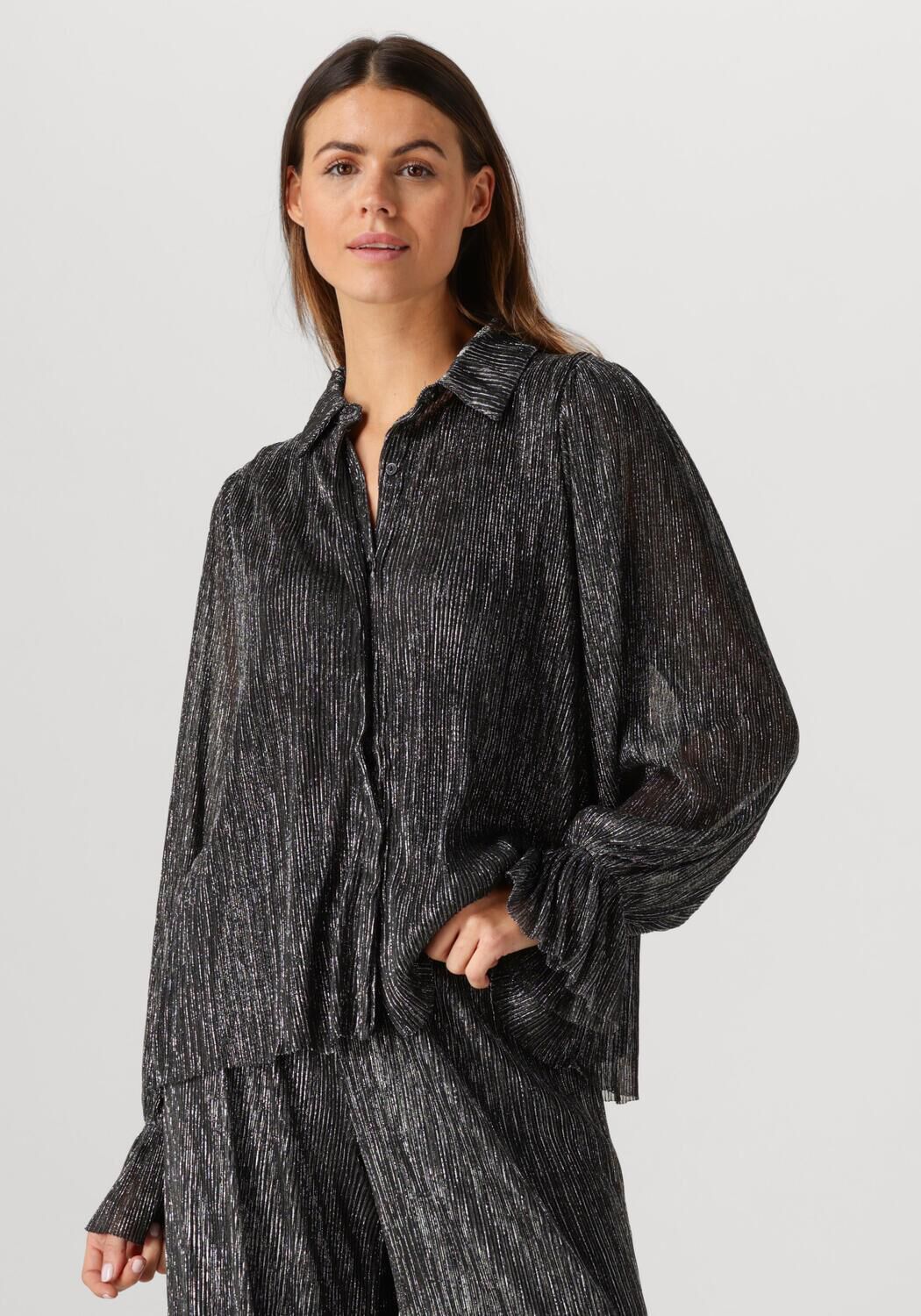 Notre-v Glanzende Brons Glitter Blouse Gray Dames