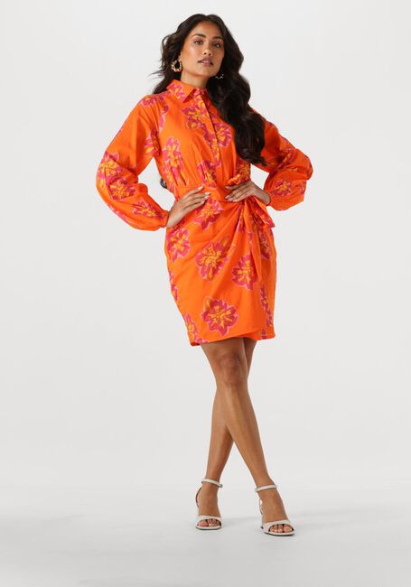 Oranje NOTRE-V Mini jurk NV-FLEURETTE - large