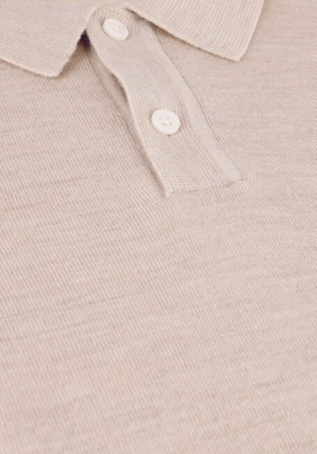 Beige SELECTED HOMME Polo SLHTOWN SS KNIT POLO B - large