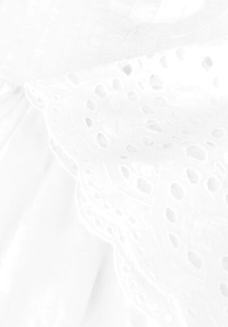 Witte RUBY TUESDAY Blouses SALOME BLOUSE WITH HALF EMBRO SLEEVES AND ROUND NECK Witte RUBY TUESDAY Blouses SALOME BLOUSE WITH HALF EMBRO SLEEVES AND ROUND NECK - large